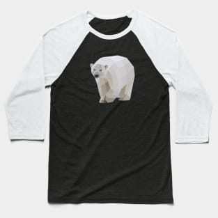 Geometric Polar Bear Baseball T-Shirt